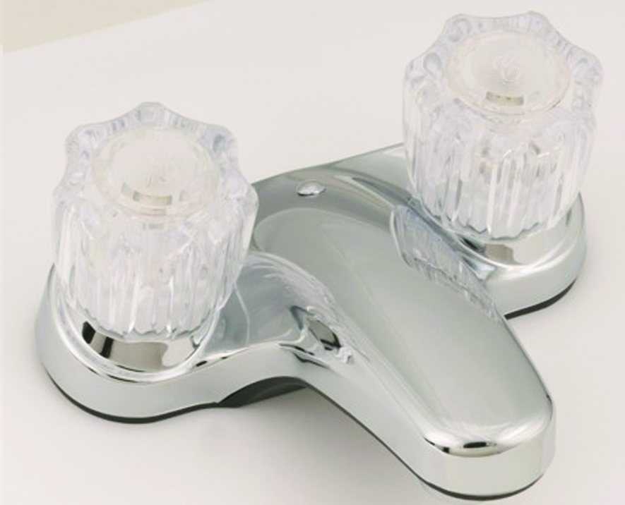 4 Non-Metallic Lav W/ Crystal Hdls Chrome