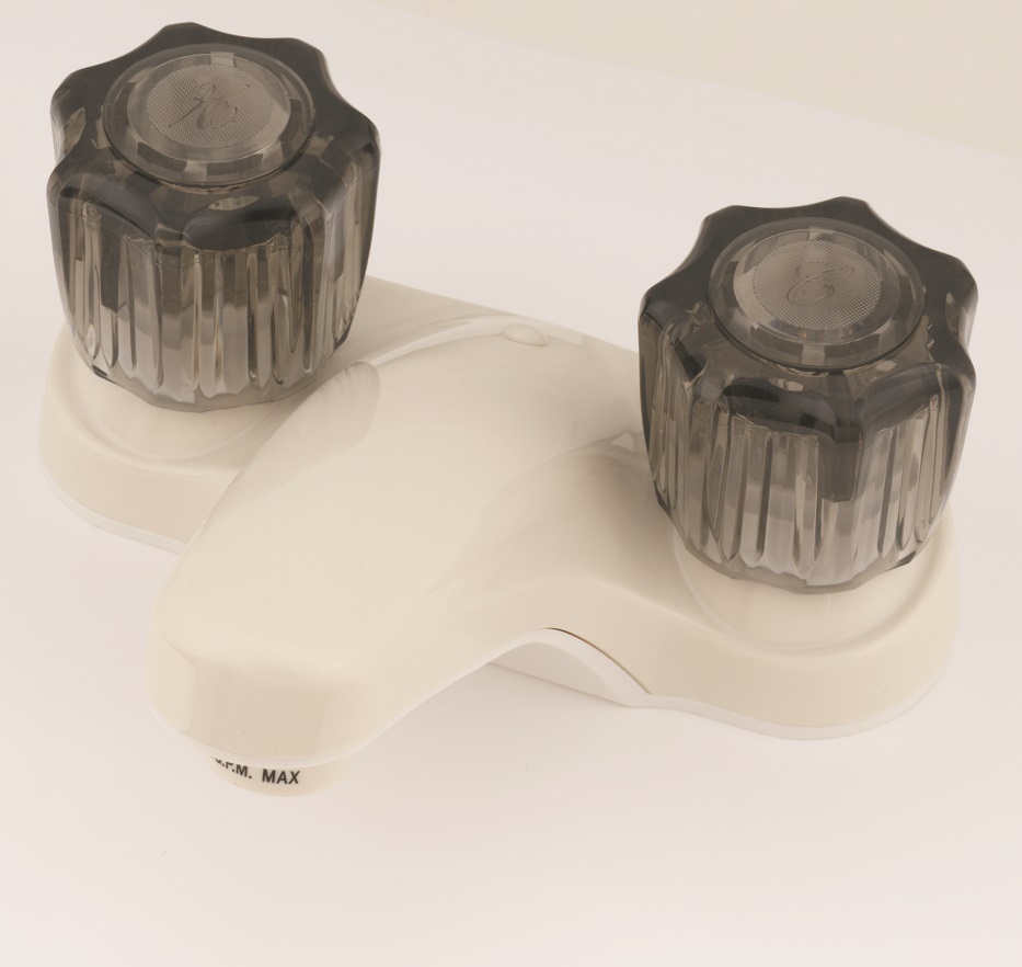 4 Non-Metallic Lav W/ Smk Crystal Hdls Biscuit