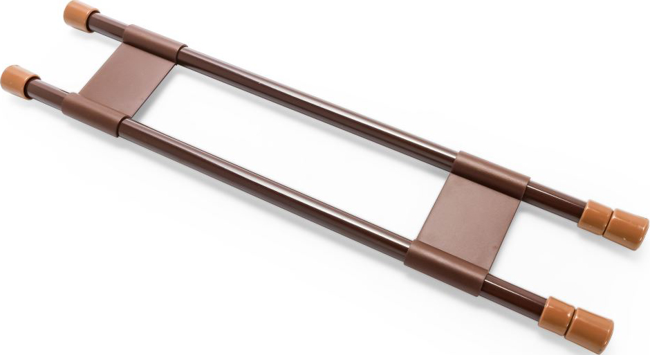 RV Refrigerator Double Bar Set - 16 To 28 Brown