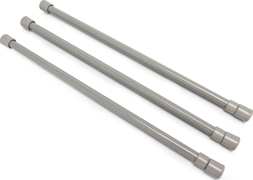 RV Refrigerator Bar, 3pack - 16 To 28 Gray