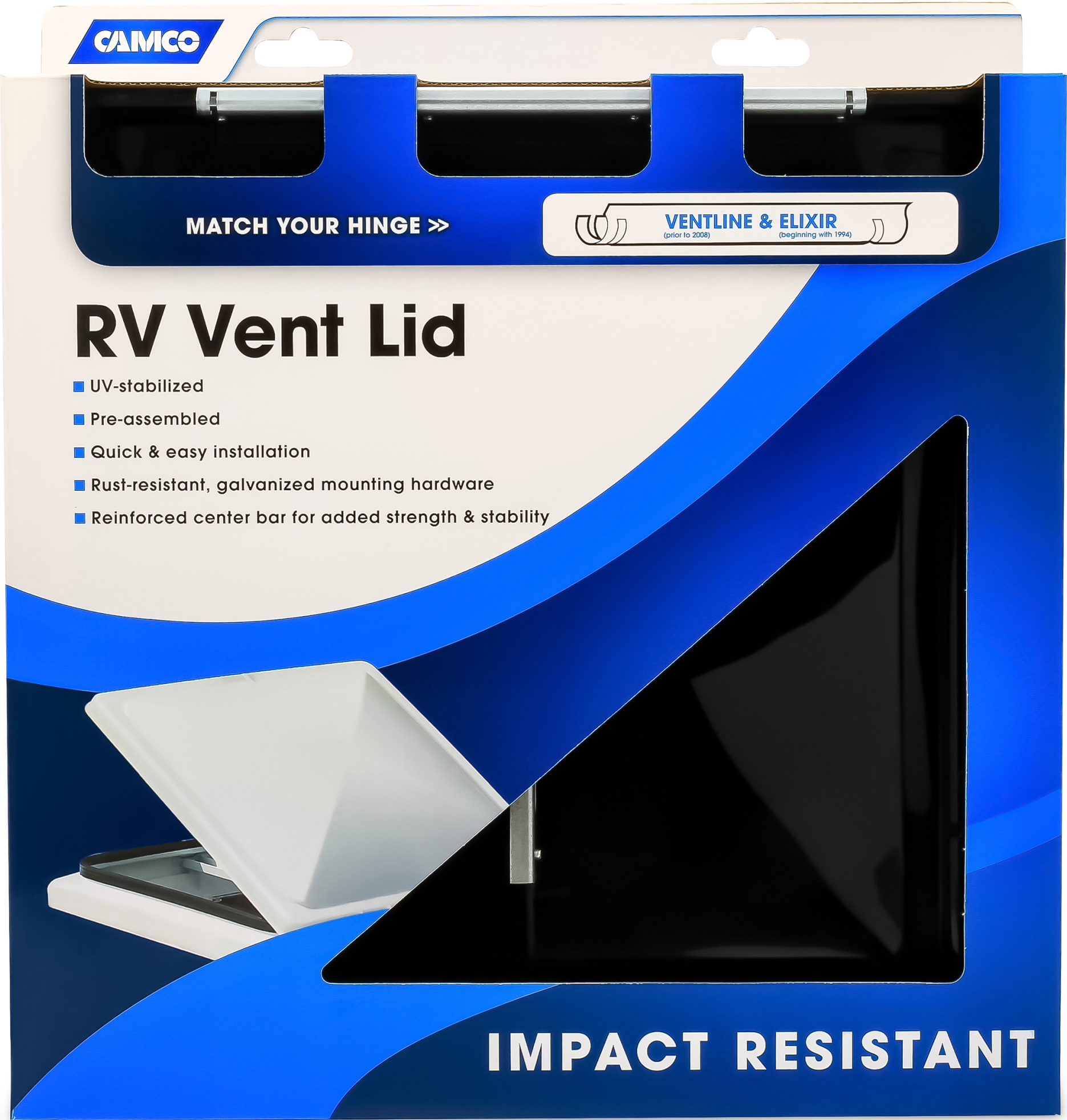 Vent Lid, Elixir Pre '94, Black (polycarb)