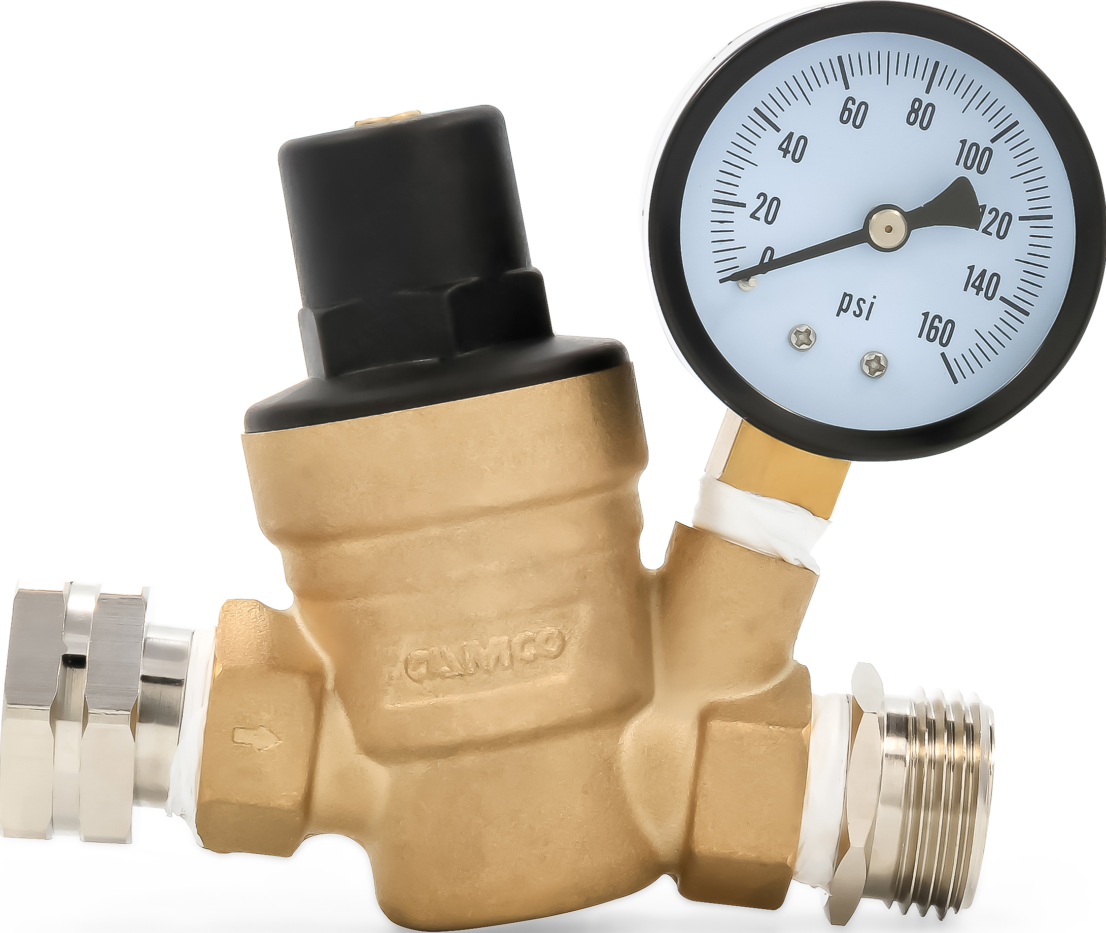 Adjustable Water Pressure Regulator Brass Llc