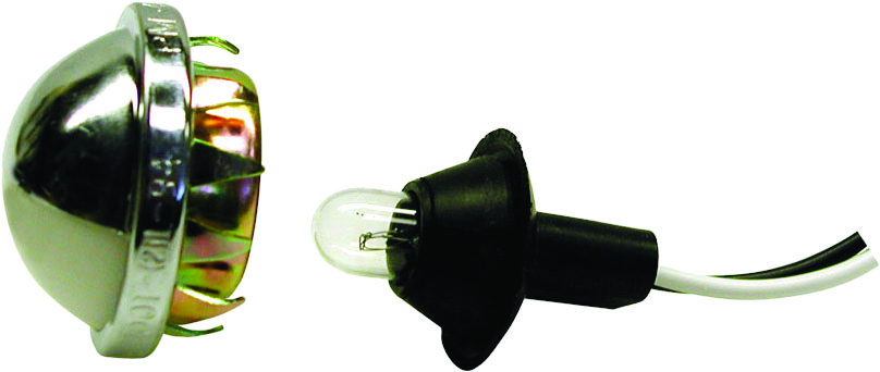 Clear & Chrome License Plate/Utility Light