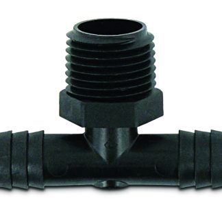 Tee Male Adapter, 1/2 MPT X 1/2 Barb X 1/2 Barb