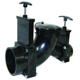 Ell Double Rotating Valve, 3 Hub X 1-1/2 Hub X 3 Bayonet Cap