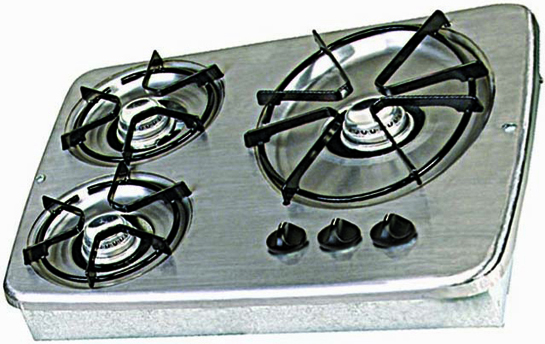 Stainless Top 3-Burner