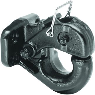 30 Ton Regular Pintle Hook (hardware Included) Rating 60,000 Lbs. (gtw), 14,000 Lbs. (vl), Black