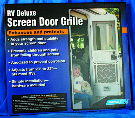 Screen Door Deluxe Grille White