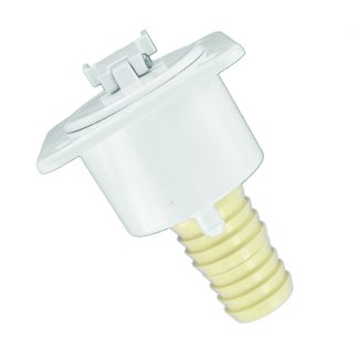 Gravity Water Fill, Flush Mount Telescoping, True White, Bulk