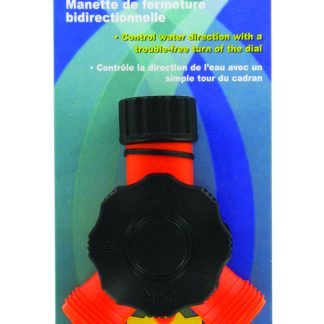 Hose Shut Off, EZ Dial Double, Plastic, Carded
