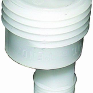 Vacuum Breaker, Plastic, White, Carded