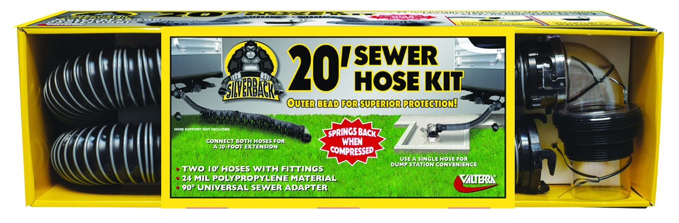 Silverback Sewer Hose Kit, 20', Boxed