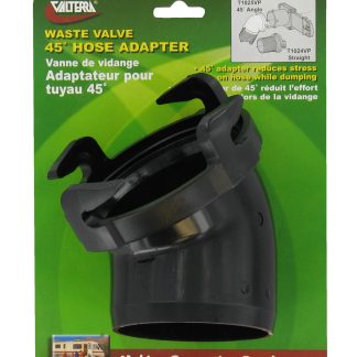 Hose Adapter, 45u00b0, Black, Carded