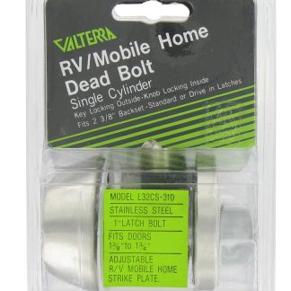 Door Deadbolt, Single Cylinder, 1 Throw, Clam Shell