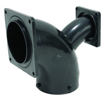 2-Way Ell, 3 Bayonet X 3 Rotating Flange X 1-1/2 Rotating Flange
