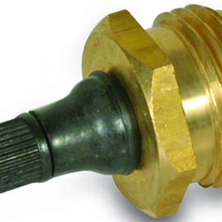 Blow Out Plug With Schrader Valve - Brass
