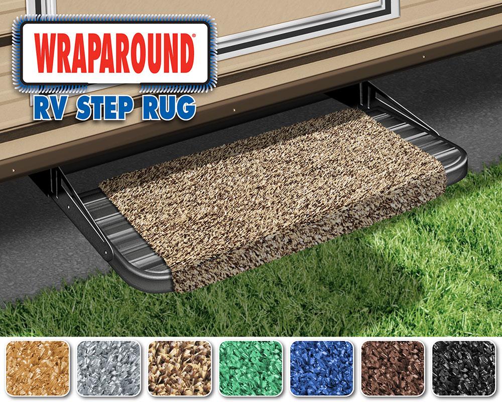 Wraparound RV Step Rug (18 Wide) - Brown