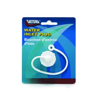 Hose Plug, 3/4 Male Thread, With Strap, Off White, Carded