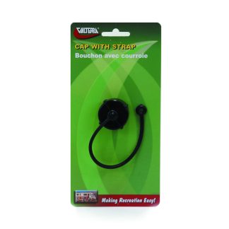 Hose Cap, 3/4, With Strap, Black, Carded
