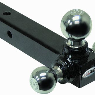 Tri-Ball Ball Mount, 2 Sq. Solid Shank W/chrome 1-7/8, 2, & 2-5/16 Balls, Black