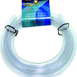 Vinyl Tubing, 1/2 Id X 5/8 Od X 10', Clear, Header Card
