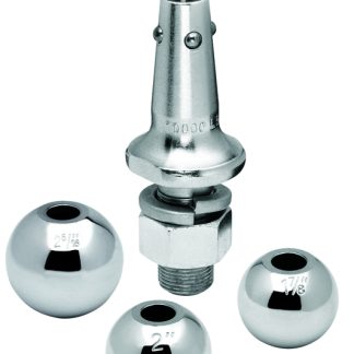 Interchangeable Hitch Ball, 1" Shank, 1-7/8", 2", & 2-5/16" Balls, 8,000 Lbs. Rating