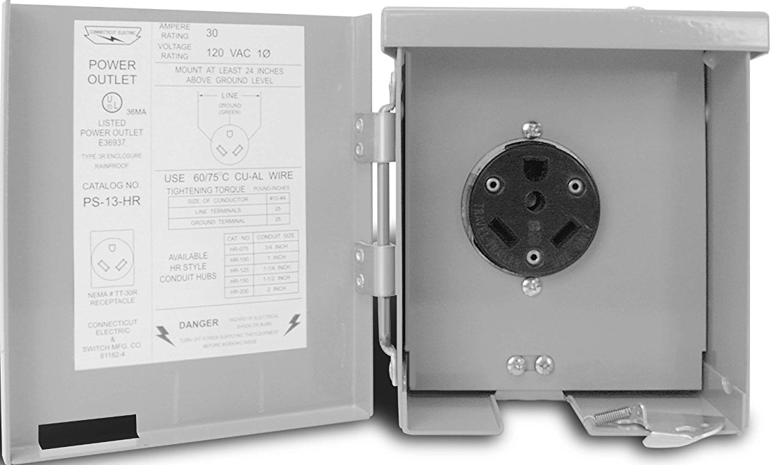 50-AMP Power Outlet Box