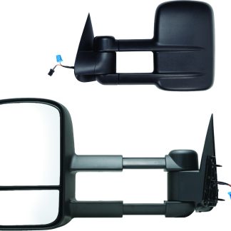 03-06 Silv/sier/ava/sub/tah/yuk Pr Heated Power, Foldaway Oe Mirror Black Extendable Towing, Dual Glas
