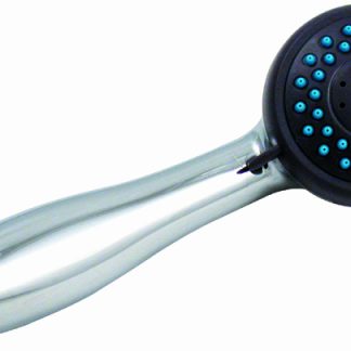 Shower Head, 3 Function Handheld, Flow Ctrl, Spray/massage, Chrome, Bagged