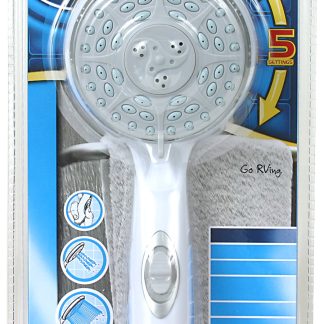 Shower Head-White W/ On/off Sw