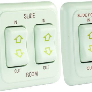 Single Slide-Out Switch Assembly W/Bezel, White