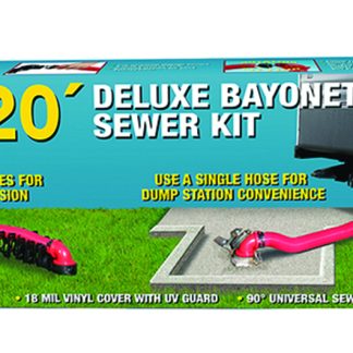 EZ Coupler Deluxe Bayonet Sewer Hose Kit, 20', Boxed