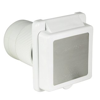 50-AMP Power Inlet - White
