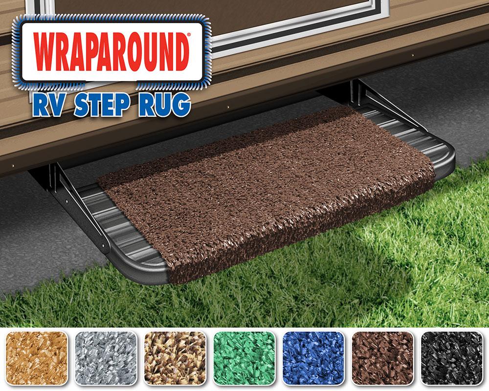 Wraparound RV Step Rug (18 Wide) - Espresso