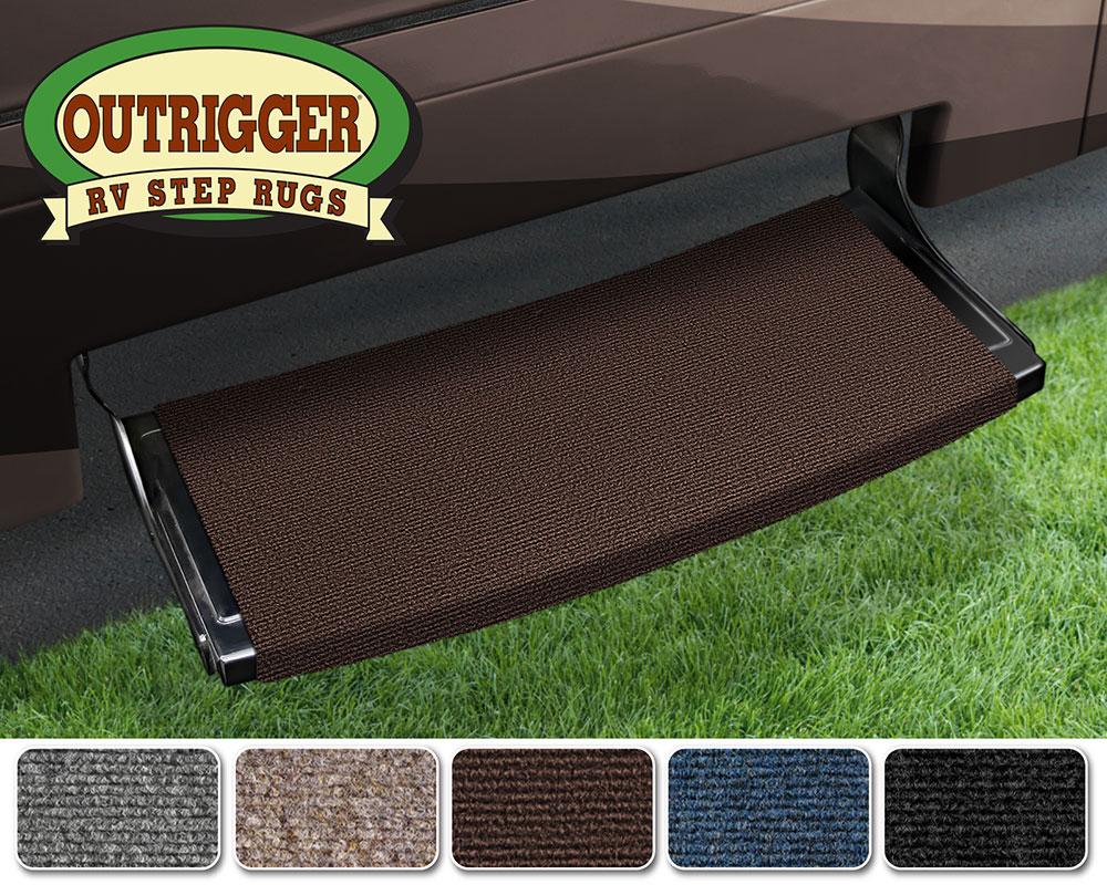 Outrigger Radius Xt RV Step Rug (22u201d Wide) Chocolate Brown