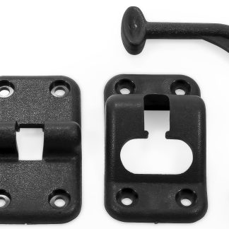 Door Holder Kit, 90 Degree Black W/ Door Bumper