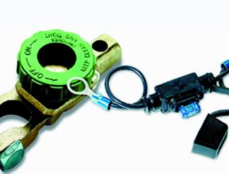 Compact Battery Switches: Top Mount W/ Fused Bypass