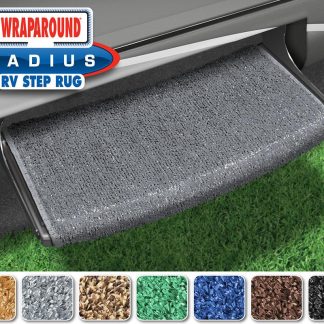 Wraparound Radius RV Step Rug (22 Wide) - Stone Gray