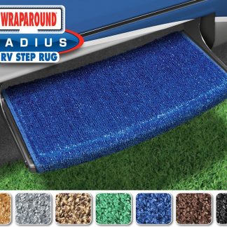 Wraparound Radius RV Step Rug (22 Wide) - Imperial Blue
