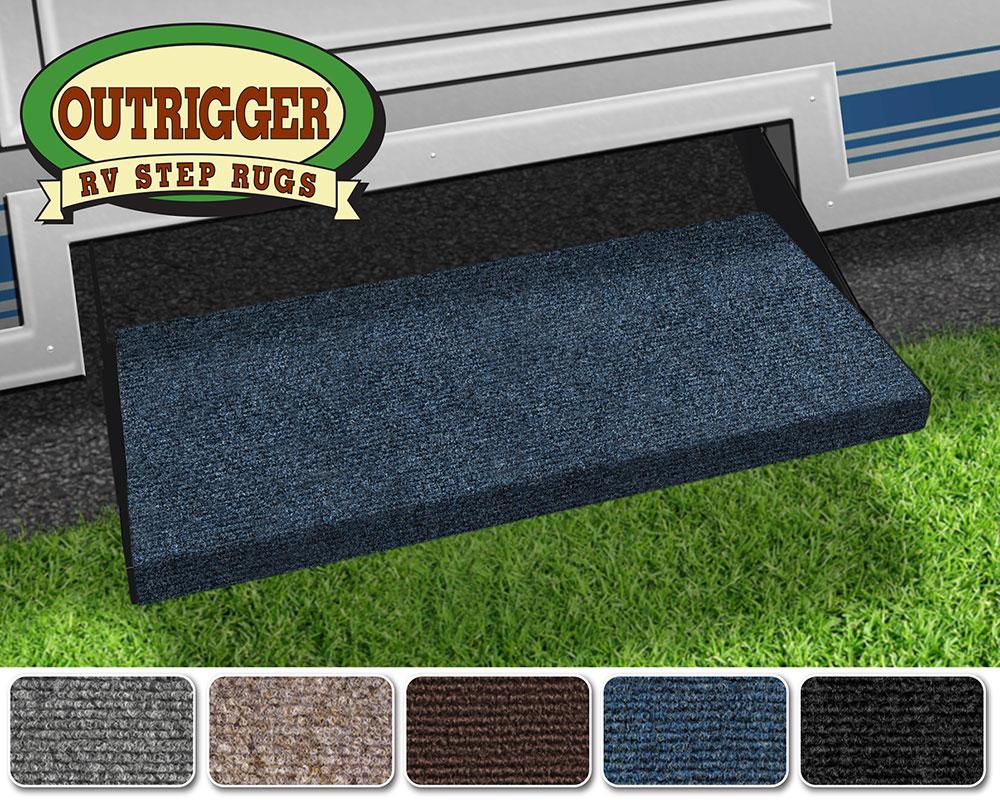 Outrigger RV Step Rug (23 Wide) - Atlantic Blue