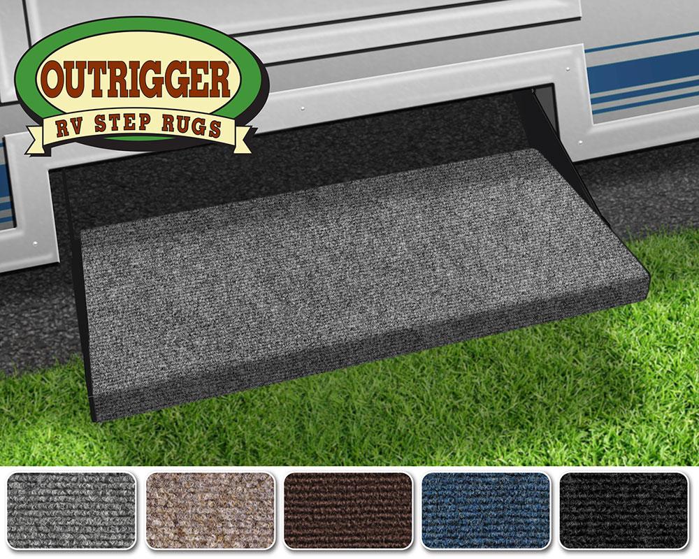 Outrigger RV Step Rug (23 Wide) - Castle Gray