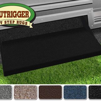 Outrigger RV Step Rug (23 Wide) - Black Onyx
