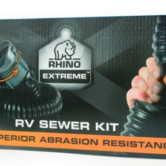 Rhinoextreme 15' Sewer Hose Kit W/ Swivel Fit, 4n1, Elbow, Caps