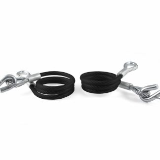 (2) 40 Nylon Coated Safety Cables, Packaged, 7,500 Lbs