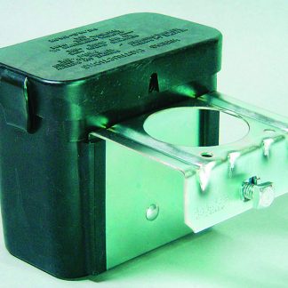 Post Mount Battery Box (plastic) With Partition For Shur-Set Iiiu2122 (includes Mounting Bracket)