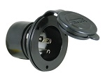 20-AMP Starter Blade Power Inlet - Black