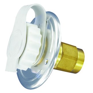 Water Inlet, 2-3/4 Metal Flange FPT, Alum Finish, Bulk