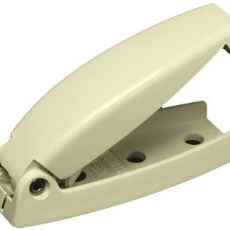 Baggage Door Catch - Col White - Rounded