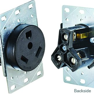 30 Amp Flush  Receptacle In Plate