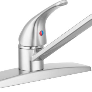 Single Lever RV Kitchen Faucet - Brushed Satin Nickel